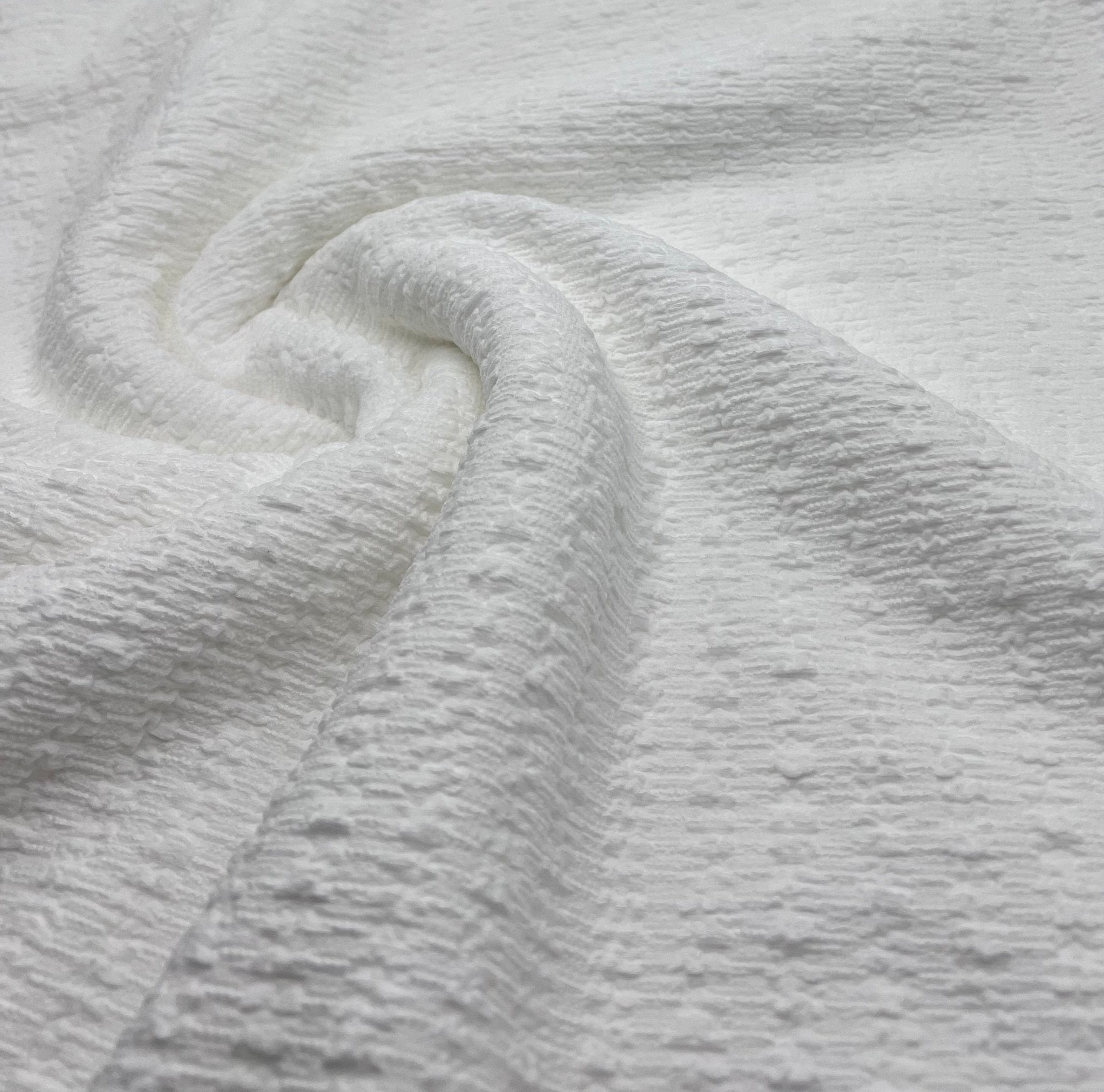 Ivory Popcorn Stretch Fabric - T9 Fabrics